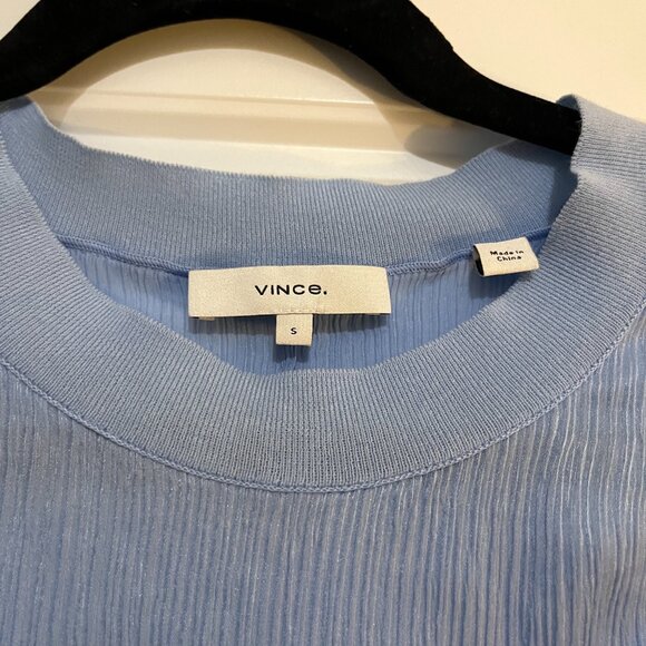 Vince Ribbed Silk Tank Top - Picture 4 of 5